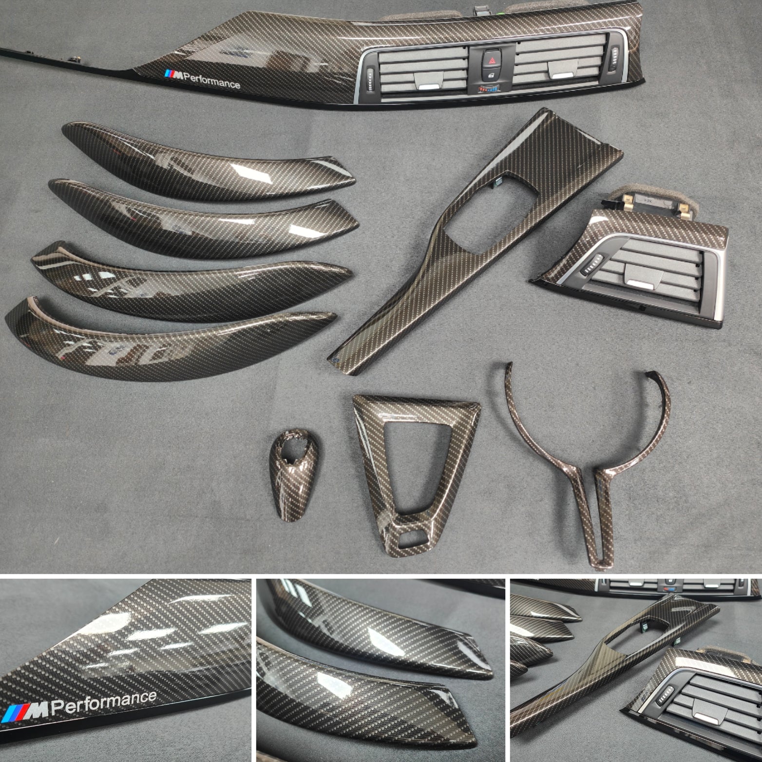 WRAPPING SERVICE - BMW F3X INTERIOR TRIM SET - HIGH GLOSS CARBON (MTD-HG) - F30 F31 F32 F33 F36